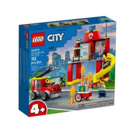 Lego city fire station and fire truck ( LE60375 )