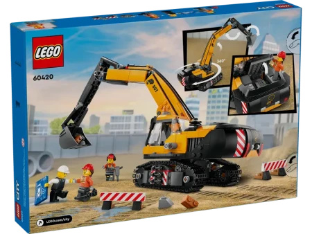 Lego city yellow construction excavator ( LE60420 )