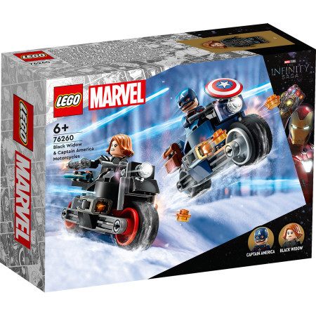 Lego Motocikli Crne Udovice i Kapetana Amerike ( 76260 )
