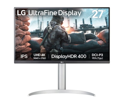 Lg 27up650k-w 27"/ips/3840x2160/60hz/5ms gtg/hdmix2,dp/freesync/pivot,visina/srebrna monitor ( 27up650k-w.Aeu )