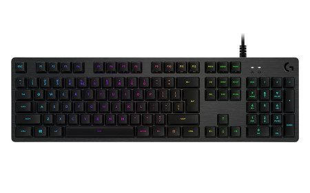 Logitech G512 RGB mechanical gaming keyboard with GX red switches LIGHTSYNC