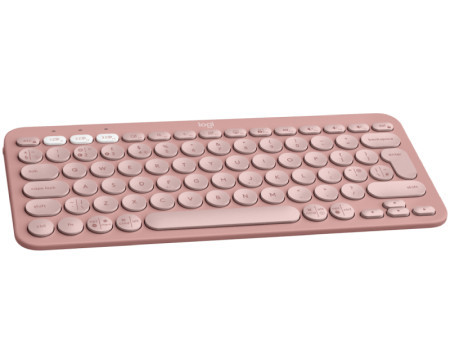 Logitech K380s Bluetooth Pebble Keys 2 US roze tastatura - Img 1