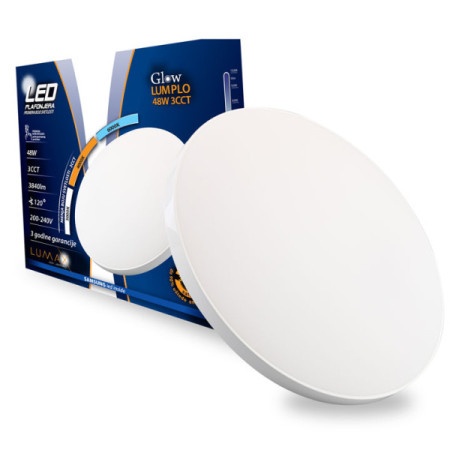 Lumax led plafonjera glow lumplo-48w 3cct (6000-4000-3000k) 3840lm ( 006570 )