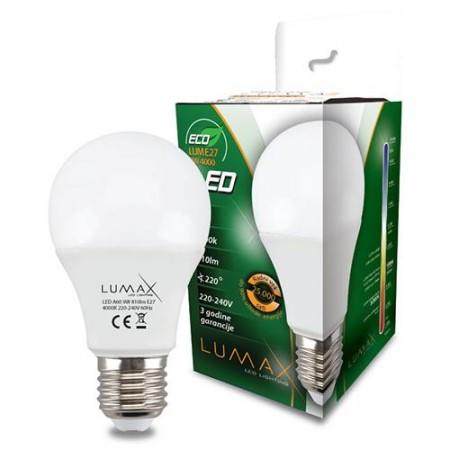 Lumax sijalica LED ECO LUME27-9W 4000K 810 lm ( 003733 )