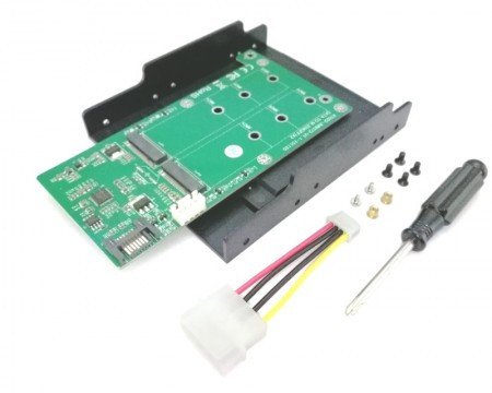 Maiwo Adapter interni 2xM.2 SSD to SATA , 3.5&quot; tray design KT022B - Img 1