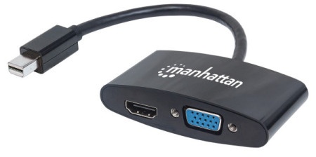 Manhattan 152709 Mini DisplayPort/M - HDMI/VGA F Crni Adapter