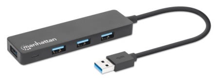 Manhattan 164900 3.2 G1/5Gbps/Crni USB HUB 4port -1