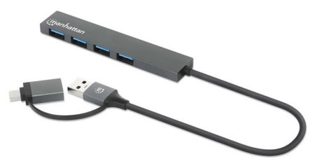 Manhattan MH USB-A 4 port USB 3.0 HUB with USB-A/C ( 0001394266 )