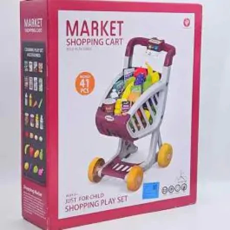 Market, igračka, kolica za supermarket sa svetlima i zvukom ( 870236 ) - Img 1