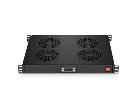 Maxpro line Ventilacioni panel-polica, cetiri ventilatora i termostat, 1U
