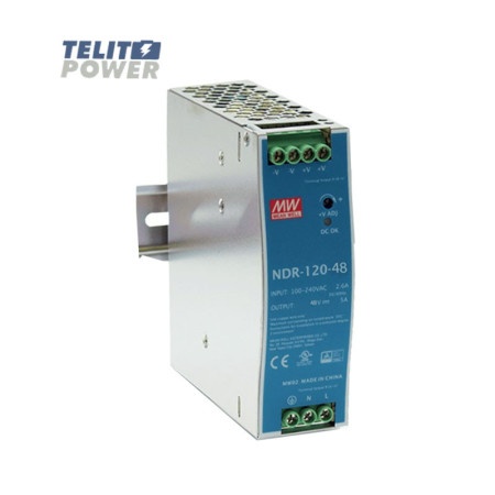Mean well ndr-120-48 industrijsko napajanje na din šini 120w
