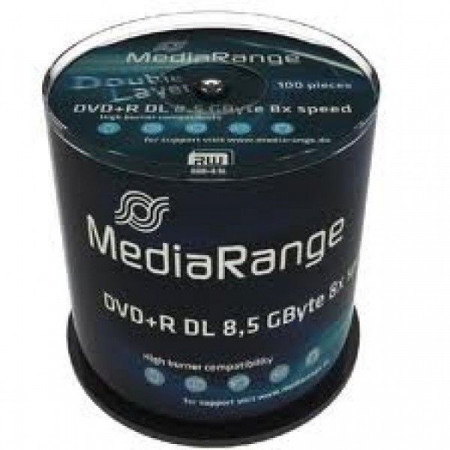 MediaRange MR470 Duble Layer 8.5GB DVD+R DL 8X ( 55YM81+/Z )