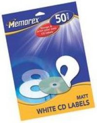 Memorex Standard White Labels 50pcs ( 330751 ) - Img 1