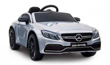 Mercedes 246/1 Licencirani sa kožnim sedištem i mekim gumama za decu - Metalik sivi - Img 1
