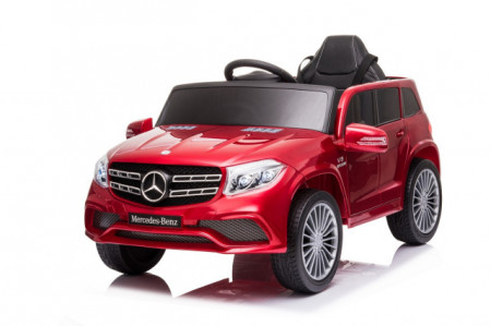 Mercedes Džip GL63 Licencirani dečiji automobil na akumulator sa kožnim sedištem i mekim gumama - Crveni