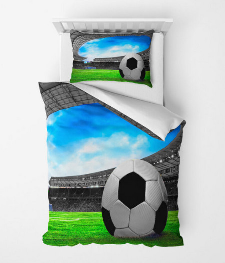 Mey home posteljina sa motivom fudbalskog stadiona 3d 160x220cm šarena ( 3D-1416T )