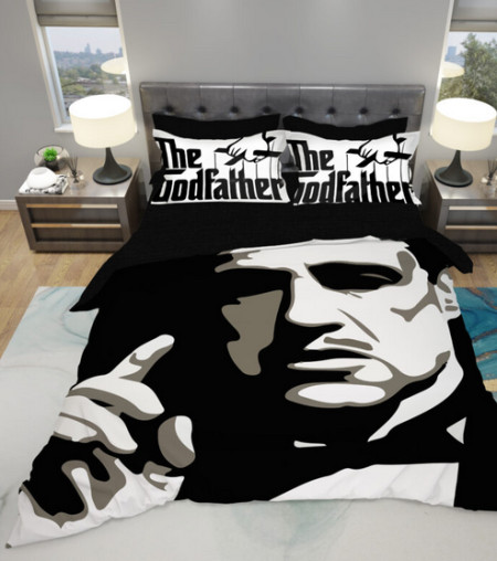 Mey home posteljina the godfather 3d 200x220cm crna ( 3D-1406 ) - Img 1