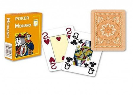 Modiano Cristallo Poker Karte - Narandžaste ( 300485 )