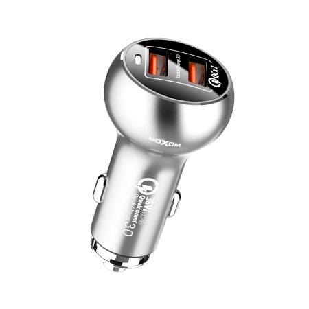 Moxom Auto punjac kc-13 2xusb qc3.0 36w type c sivi ( A708 )