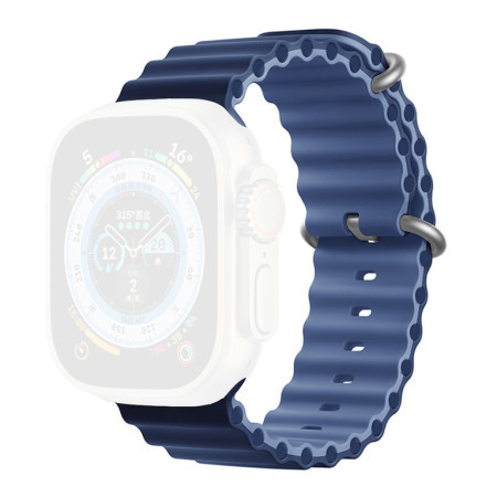 Moye smartwatch ocean strap 44/45/49mm light blue/deep navy ( 055034 ) - Img 1