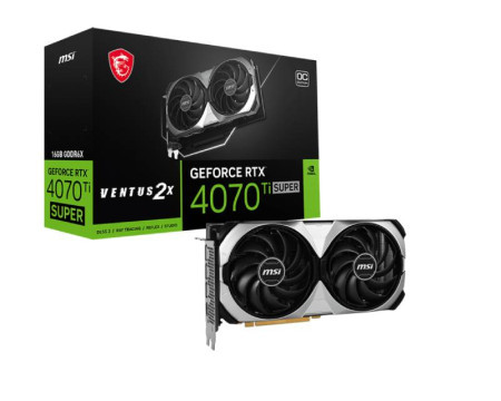 MSI nVidia GeForce RTX 4070 Ti 16GB 256bit RTX 4070 Ti SUPER 16G VENTUS 2X OC grafička kartica