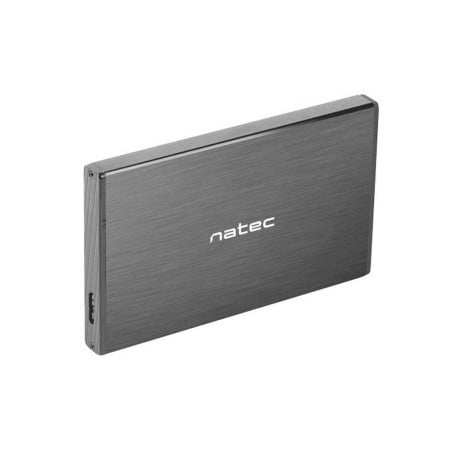 Natec Rhino go HDD/SSD external enclosure 2.5", aluminium, black ( NKZ-0941 )