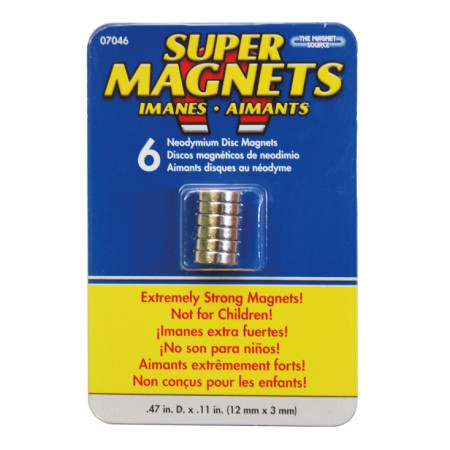 Neodijumski magnet 12x3mm 6 kom. ( BN205017 ) - Img 1