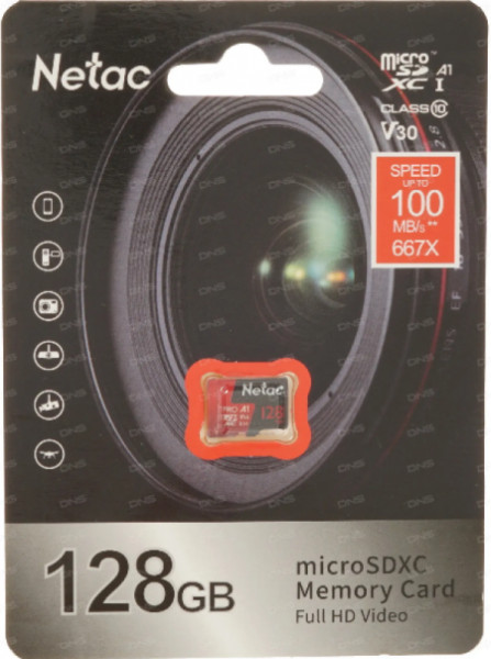 Netac micro SDXC 128GB P500 extreme pro NT02P500PRO-128G-S