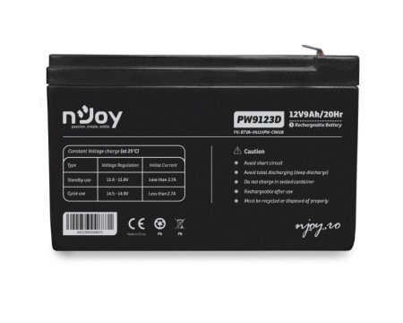 nJoy PW9123D baterija za UPS 12V 9Ah ( BTVA-09123PW-CN01B ) - Img 1