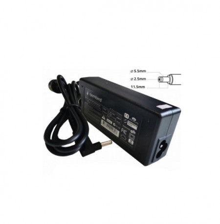 NPA90-190-4740 (AS16) ** Gembird punjac za laptop 90W-19V-4.74A, 5.5x2.5mm black (908)