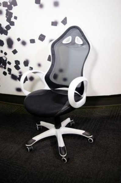 Office Chair Executive DS-026 Black/White (Mesh,PU) ( DS-026 ) - Img 1