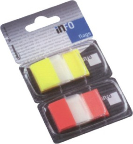 Page marker 2x25x43 mm, 2x50l transparent žuto-crveno ( 06PM34 )