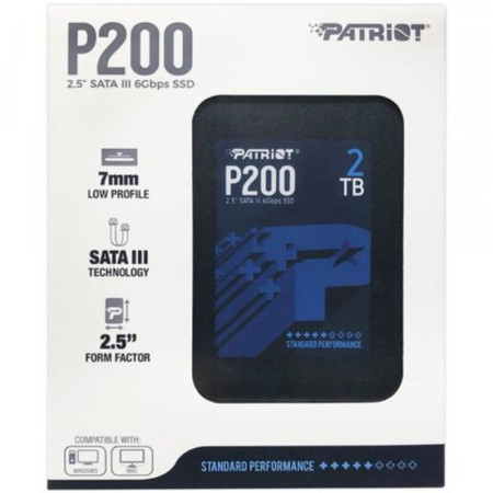 Patriot SSD 2.5 SATA3 2TB P210 520MBS430MBS P210S2TB25
