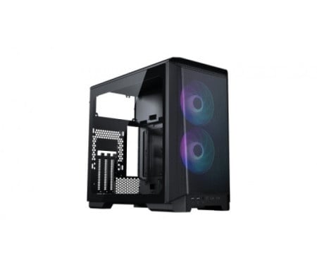 Phanteks eclipse p200a d-rgb black, tempered glass kuciste