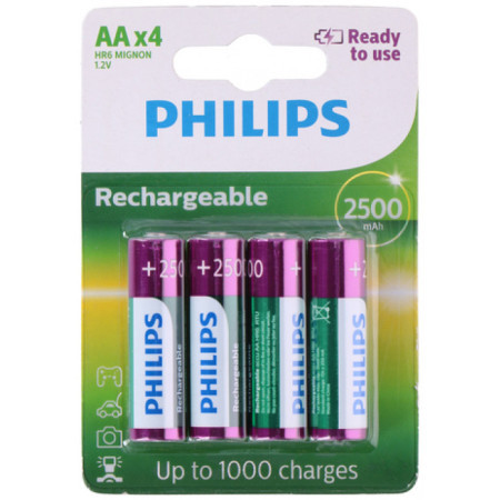 Philips baterija AA NiMH 1.2V 2500mAh (1/4) ( 46776 )