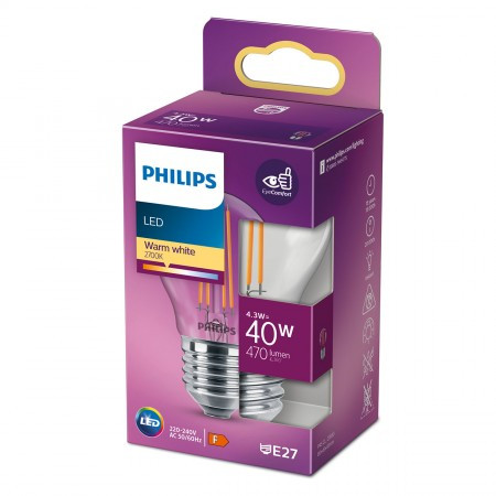 Philips LED sijalica 40w e27 ww p45, 929001890555, ( 17932 )