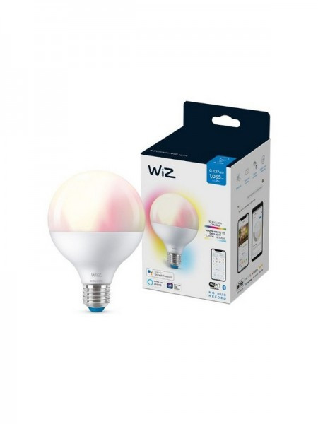 Philips WIZ011 Wi-Fi BLE 11W (75W) G95 E27 922-65 (2700 - 6500K) RGB 1PF/6 - Img 1