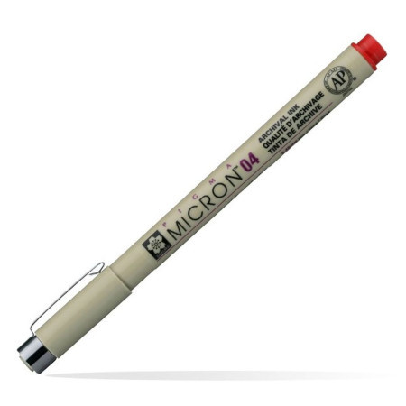 Pigma micron 04, liner, red, 19, 0.4mm ( 672035 )