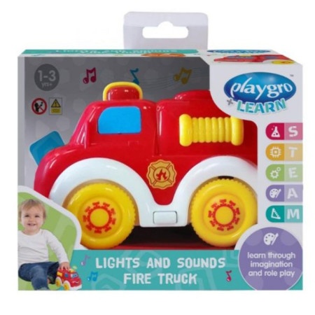 Playgro svetleća,muzička igračka vatrogasno vozilo ( A084045 )