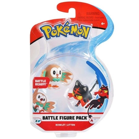 Pokemon Akciona figura Rowlet Litten ( 1039530 )