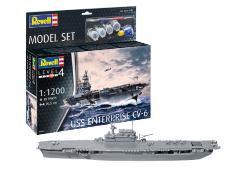 Revell model set uss enterprise cv-6 ( RV65824 )  - Img 1