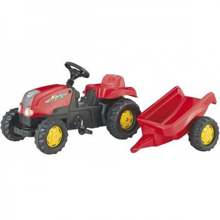 Rolly Toys Traktor kid-X sa prikolicom crveni ( 012121 )