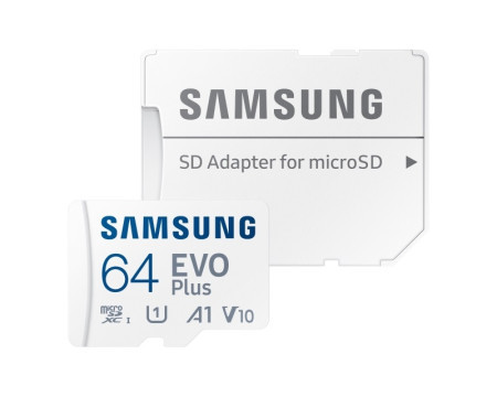 Samsung evo plus MicroSD Card 64GB class 10 + Adapter MB-MC64KA - Img 1