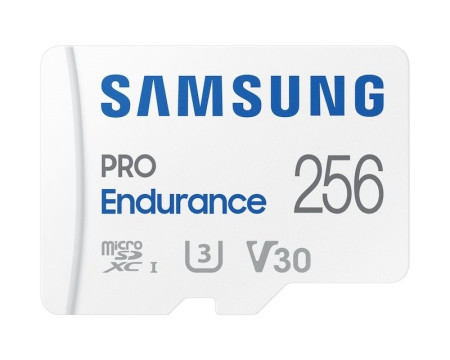 Samsung pro endurance micro SD 256GB, SDXC, Class 10, UHS-III V30 w/SD adapter ( MB-MJ256KA/EU )