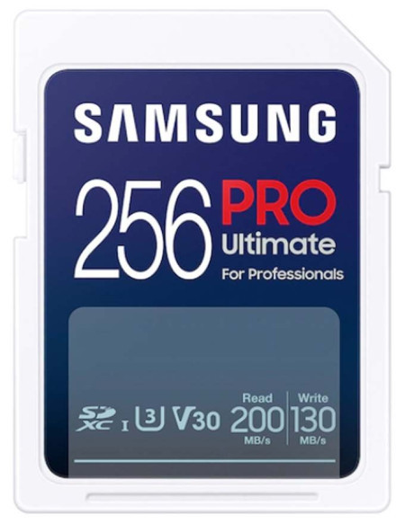 Samsung SD card 256GB, pro ultimate, SDXC, UHS-I U3 V30 ( MB-SY256S/WW )