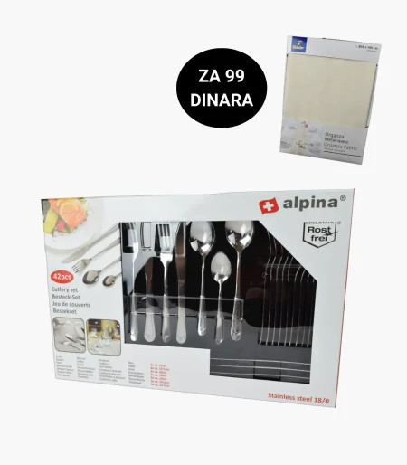 Set alpina escajg 42 komada tchibo nadstolnjak ( 22198 )