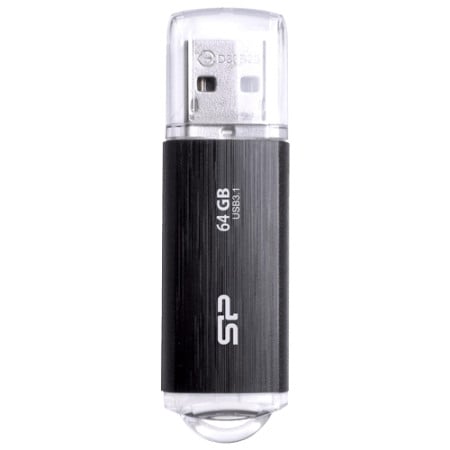 Silicon Power 64GB USB Flash Drive 3.0,Blaze B02,BLACK ( SP064GBUF3B02V1K )