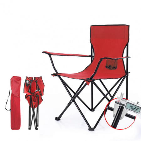Sklopiva stolica za kampovanje crvena