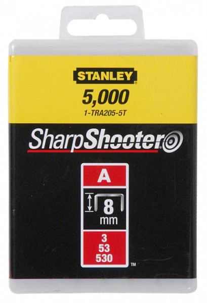 Stanley klemerice tip &quot;A&quot; (53) / 1000kom - 8 mm ( 1-TRA205T ) - Img 1
