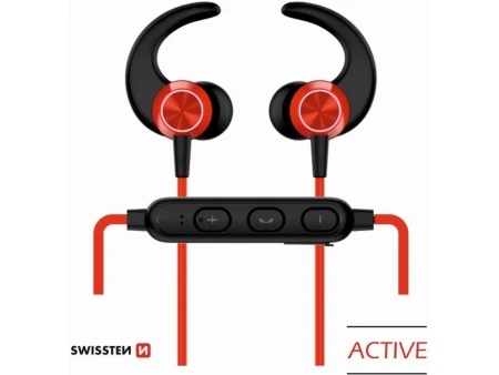 Swissten bluetooth slušalice za trčanje active crvena ( 80109 )